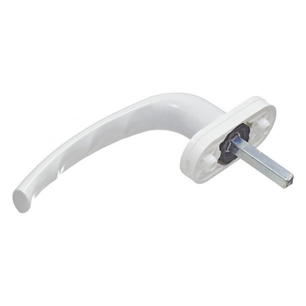 Ручка оконная Комфорт белая от магазина ЛесКонПром.ру