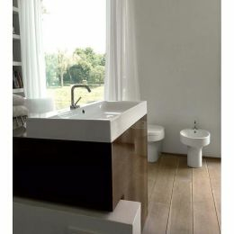 Раковина Kerasan Cento 80 353301*1 Белая от магазина ЛесКонПром.ру