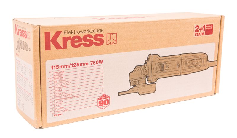 Угловая шлифмашина (болгарка) KRESS KU701 760Вт (115мм) электрическая от магазина ЛесКонПром.ру