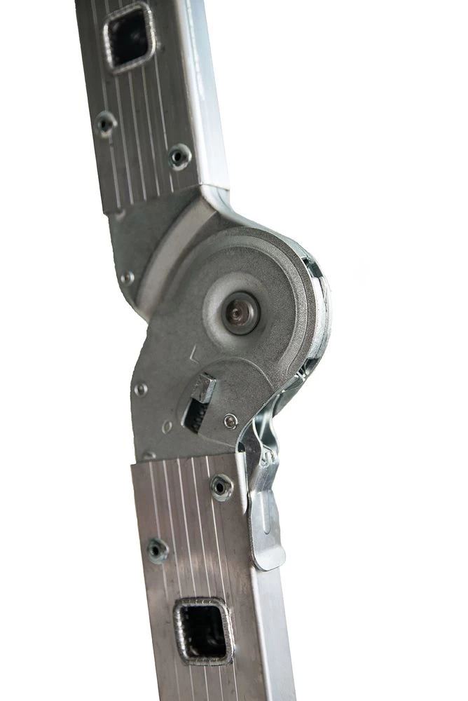 Алюминиевая четырехсекционная шарнирная лестница трансформер TL4034 АЛЮМЕТ от магазина ЛесКонПром.ру