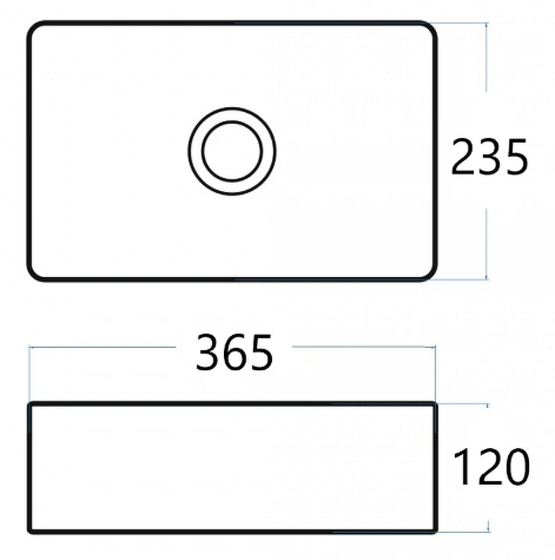 Раковина-чаша CeramaLux 36 6230 Белая глянцевая от магазина ЛесКонПром.ру