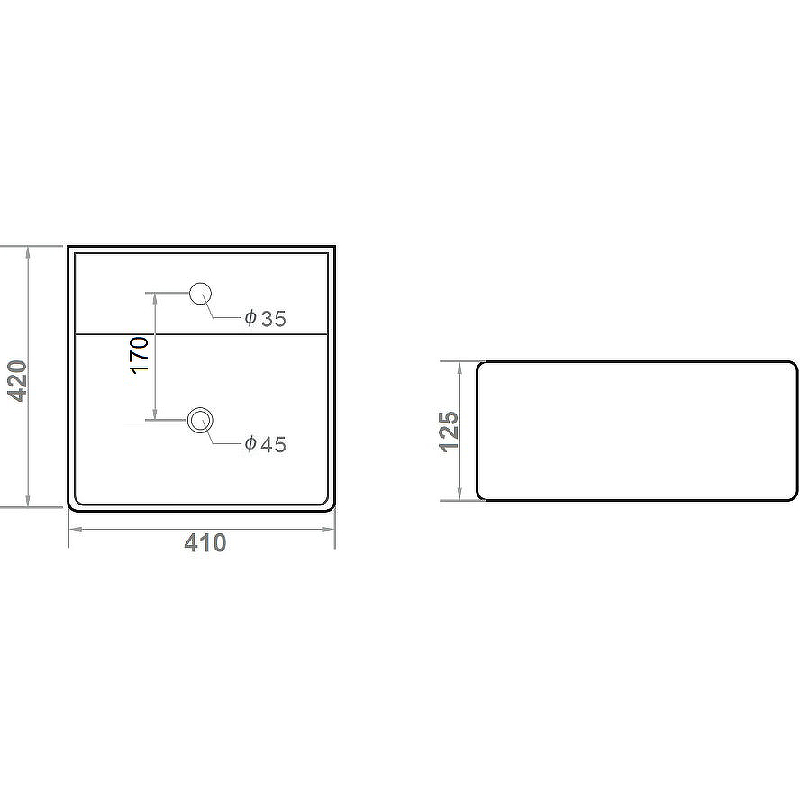 Раковина Orange 42 B04-405W Белая от магазина ЛесКонПром.ру