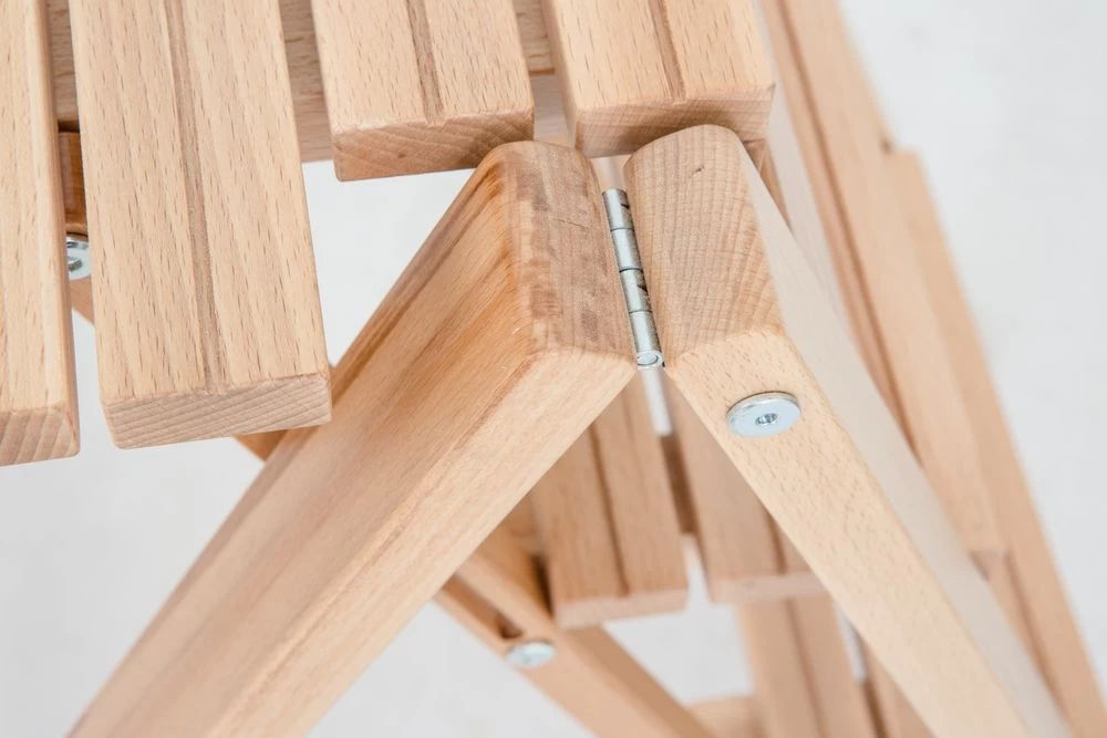 Стремянка-табурет деревянная с широкими ступенями Hoz-Block Микки 2 ступени Светлая (арт. СДМТ-2С) от магазина ЛесКонПром.ру