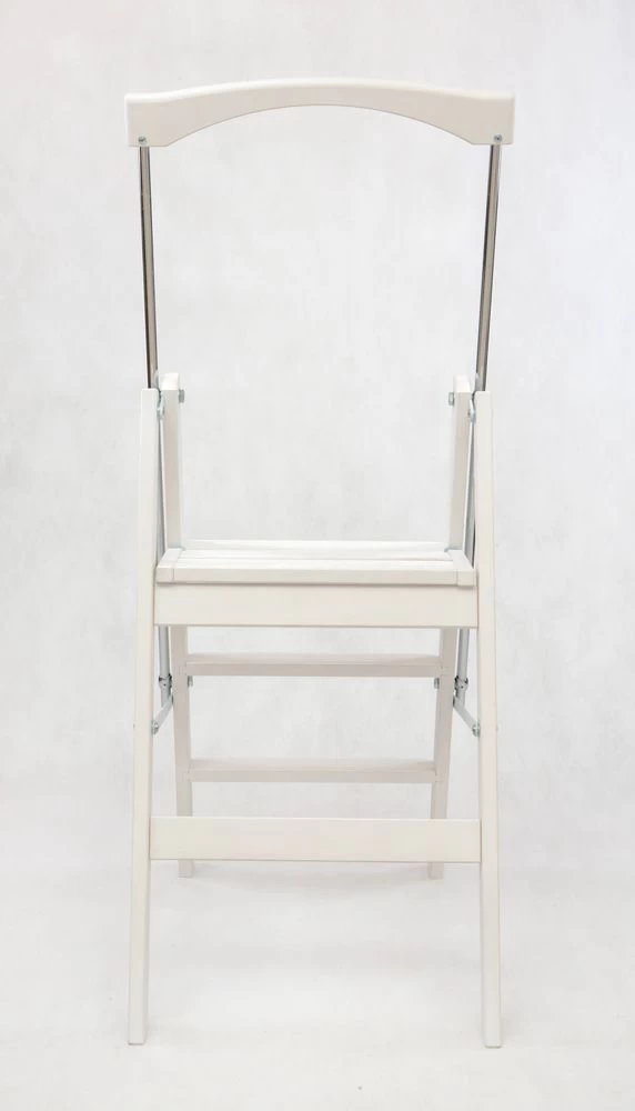 Стремянка деревянная Hoz-Block Серж 3 ступени Белая (арт. СДР-3Б) от магазина ЛесКонПром.ру