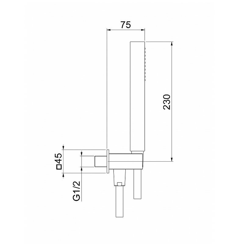 Душевой гарнитур Webert AC1045794 Золото матовое от магазина ЛесКонПром.ру