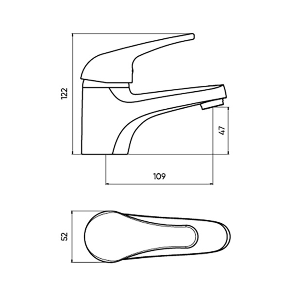 Смеситель для раковины FLUMEN Lippe черный от магазина ЛесКонПром.ру