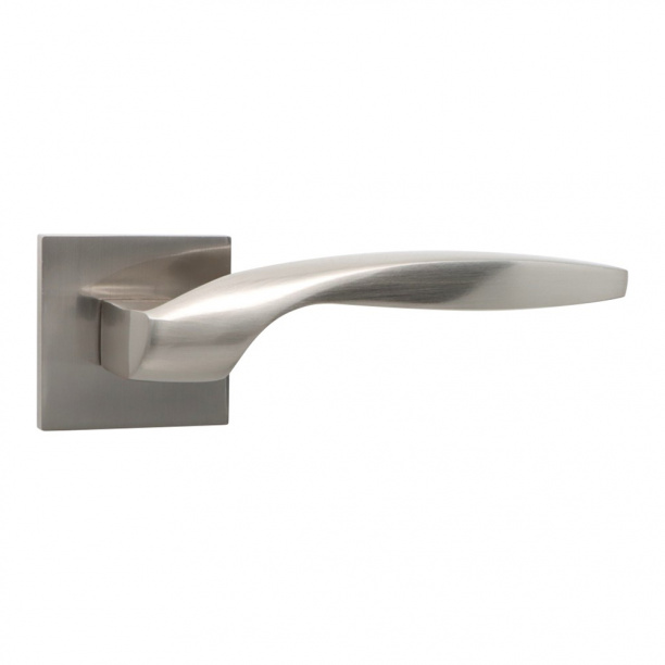 Ручки дверные NEODECO Chamomile EN никель от магазина ЛесКонПром.ру