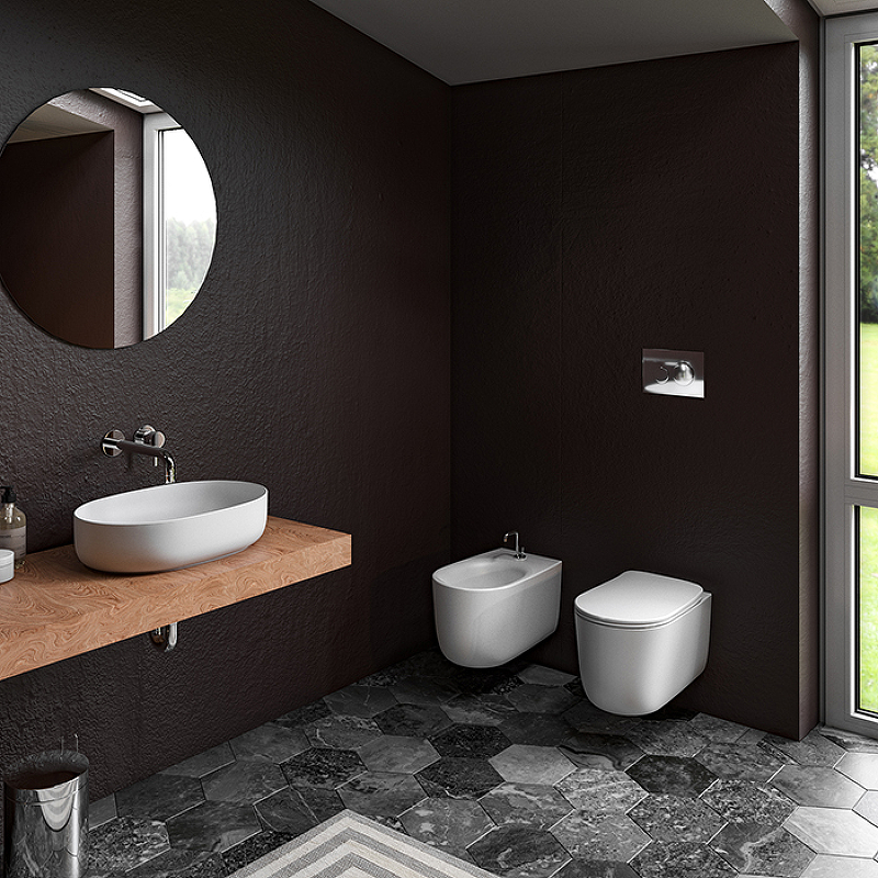 Раковина-чаша Kerasan Nolita 60 534359 Grigio matt от магазина ЛесКонПром.ру