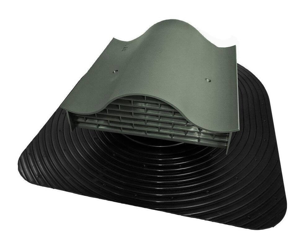 Кровельный вентиль HELMI-KTV, зеленый от магазина ЛесКонПром.ру