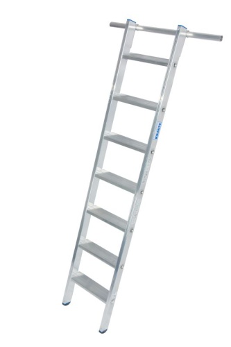 Лестница алюминиевая односекционная KRAUSE STABILO 7 ступ, пара крюков от магазина ЛесКонПром.ру