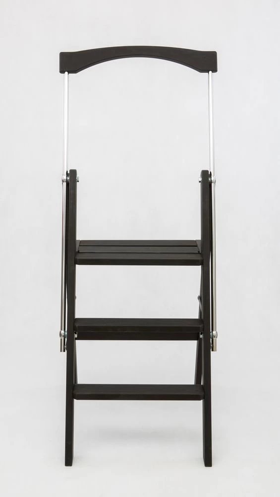 Стремянка деревянная Hoz-Block Серж 3 ступени Черная (арт. СДР-3Ч) от магазина ЛесКонПром.ру