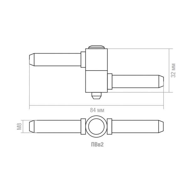 Петля ввертная AVERS цинк от магазина ЛесКонПром.ру