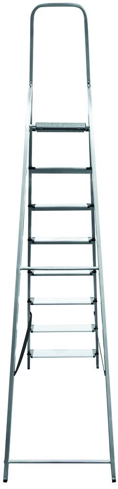 Стремянка алюминиевая с широкой ступенью Новая Высота 8 ступеней (арт. 1117108) от магазина ЛесКонПром.ру