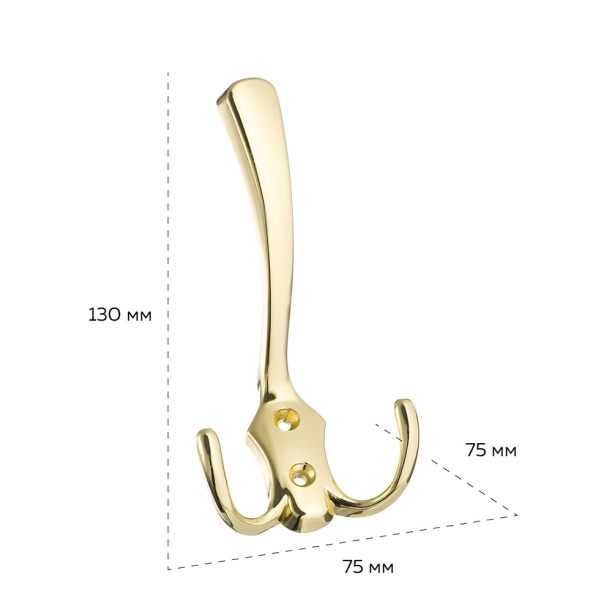 Крючок мебельный KERRON 0050 латунь от магазина ЛесКонПром.ру