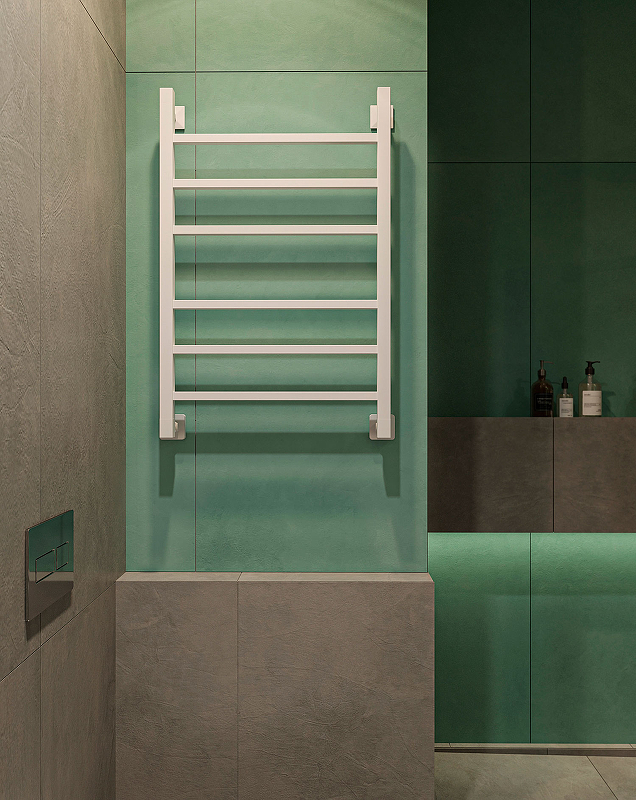 Водяной полотенцесушитель EWRIKA Деметра LP 80х50 Белый от магазина ЛесКонПром.ру