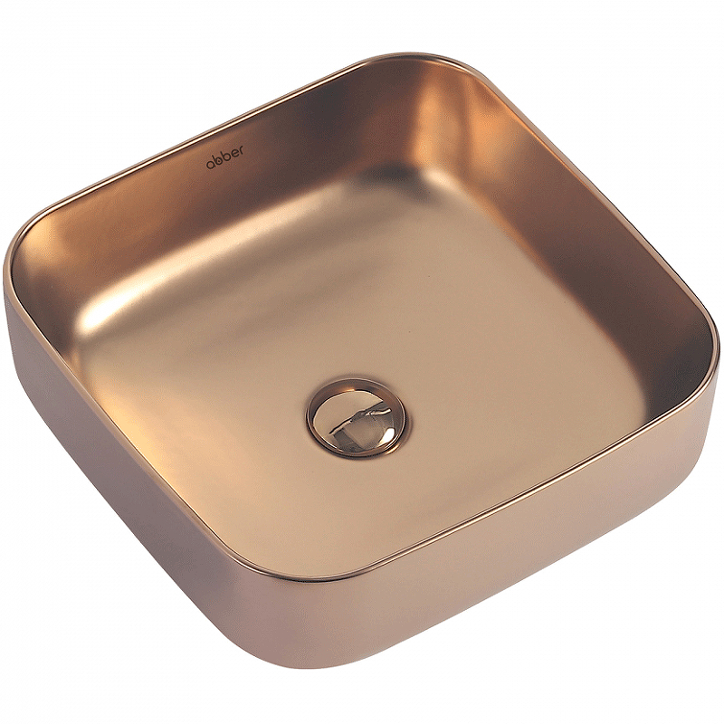 Раковина-чаша Abber Rechteck 39 AC2211MRG Розовое золото матовое от магазина ЛесКонПром.ру