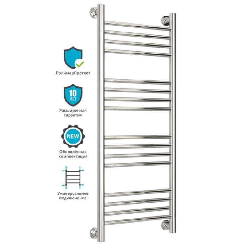 Водяной полотенцесушитель Сунержа Богема+ 1000х400 Хром от магазина ЛесКонПром.ру