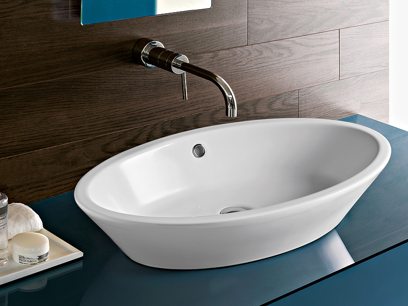 Раковина-чаша Hatria Happy Hour 70 Y0M901 Белая от магазина ЛесКонПром.ру