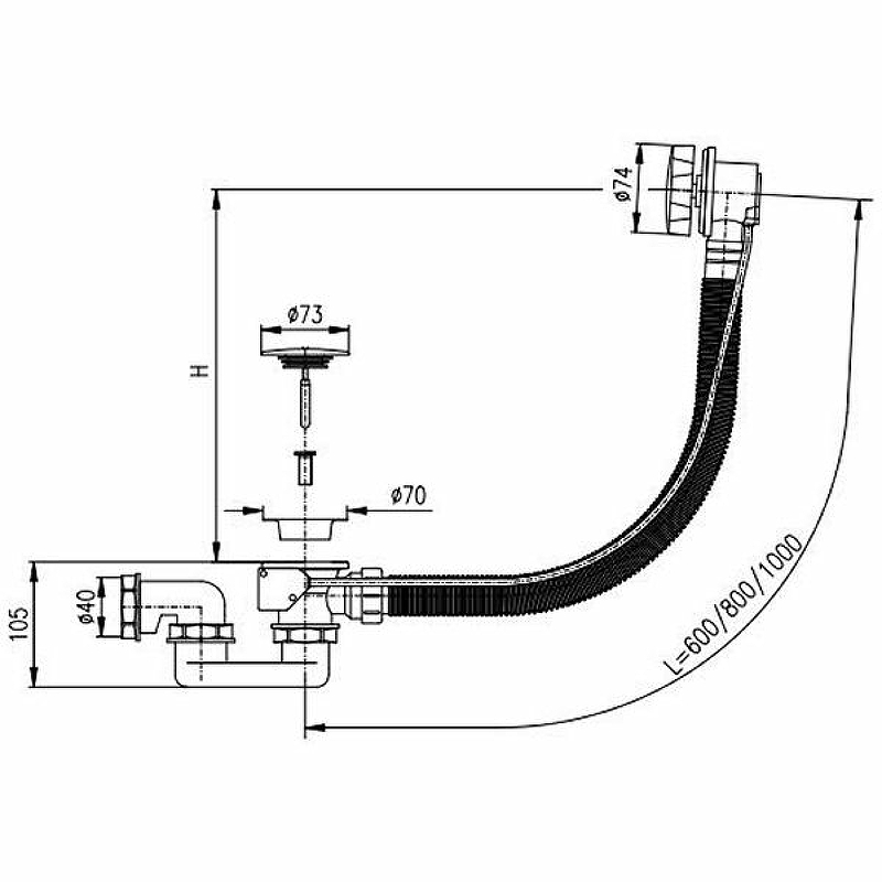 Слив-перелив Rav Slezak MD0471N полуавтомат Хром от магазина ЛесКонПром.ру