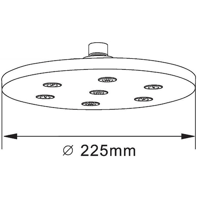 Верхний душ Orange S11TS Хром от магазина ЛесКонПром.ру