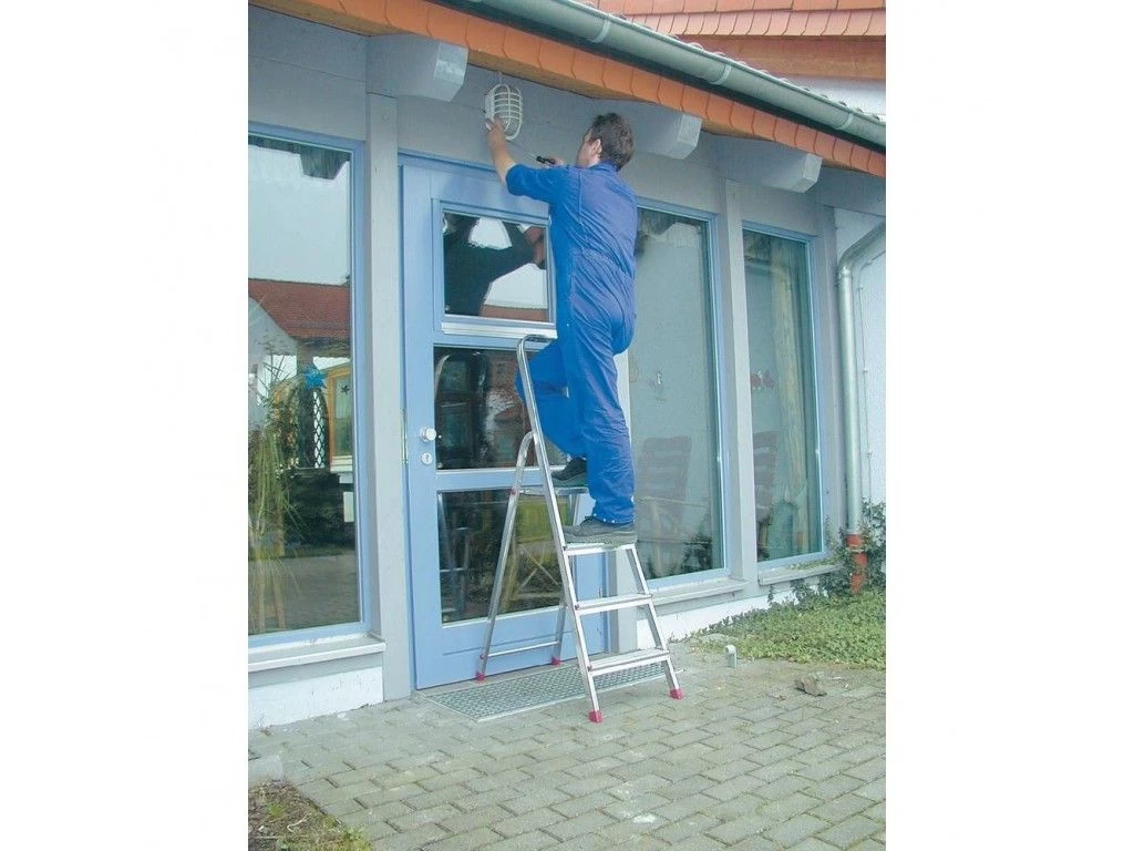 Стремянка алюминиевая Krause Corda 5 ступеней (арт. 000729) от магазина ЛесКонПром.ру