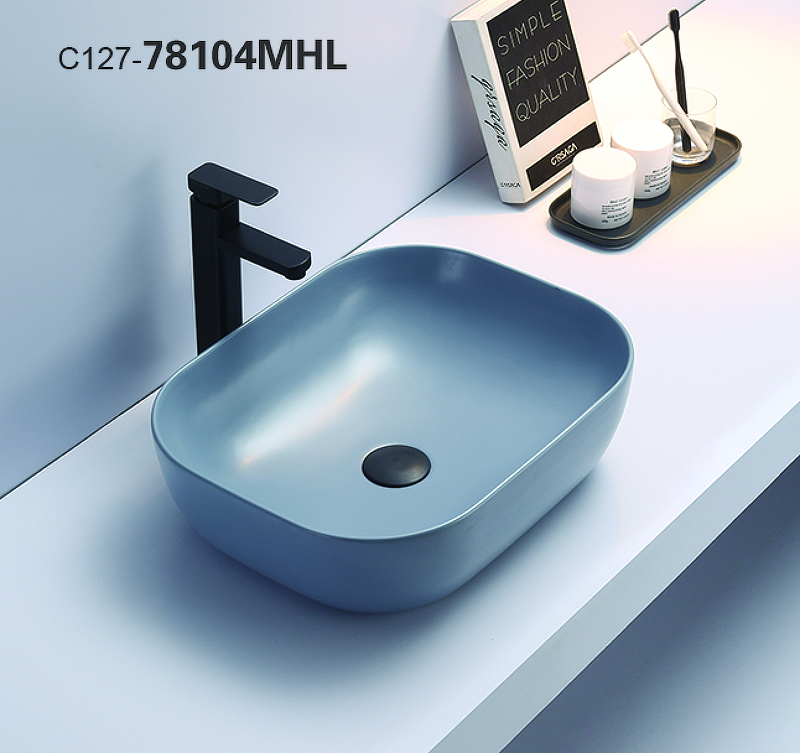 Раковина-чаша CeramaLux 50 78104MHL-4 Голубая от магазина ЛесКонПром.ру