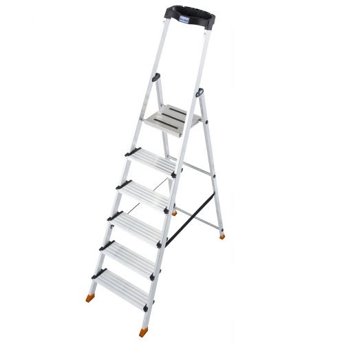 Стремянка алюминиевая Krause Sepuro 6 ступеней (арт. 127242) от магазина ЛесКонПром.ру
