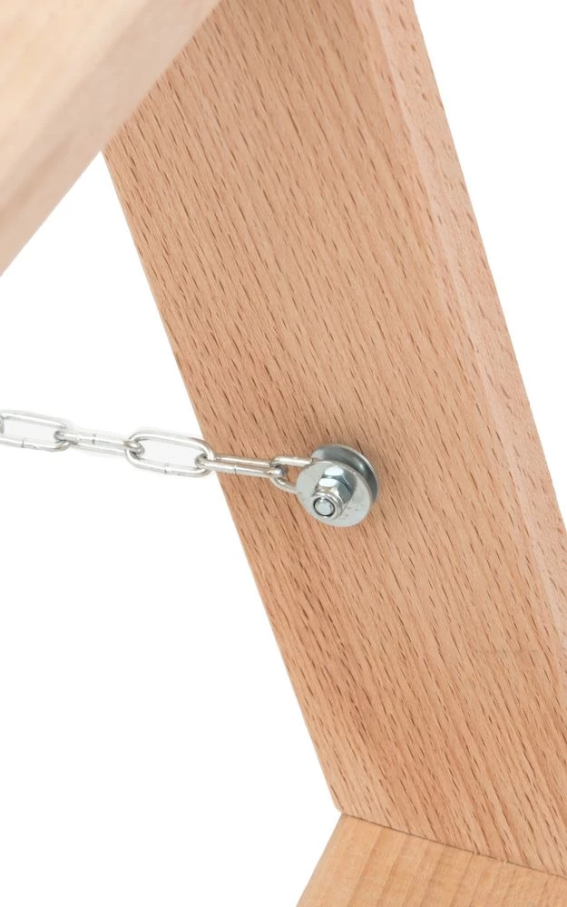 Стремянка двухсторонняя деревянная со ступенями и перекладинами Hoz-Block Альпинист 2х7 ступеней (арт. СДДА-7) от магазина ЛесКонПром.ру