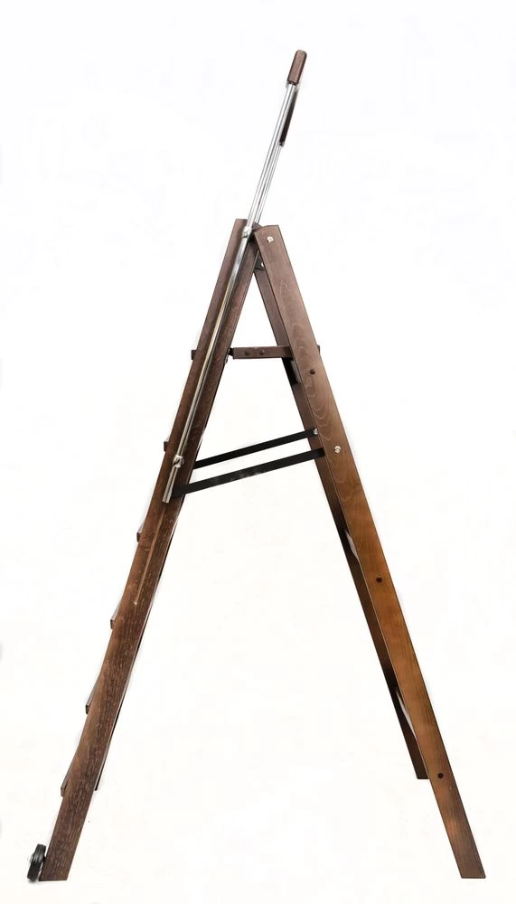 Стремянка деревянная Hoz-Block Серж 6 ступеней Венге (арт. СДР-6В) от магазина ЛесКонПром.ру