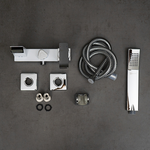 Смеситель для ванны LEMARK Contest хром, белый от магазина ЛесКонПром.ру