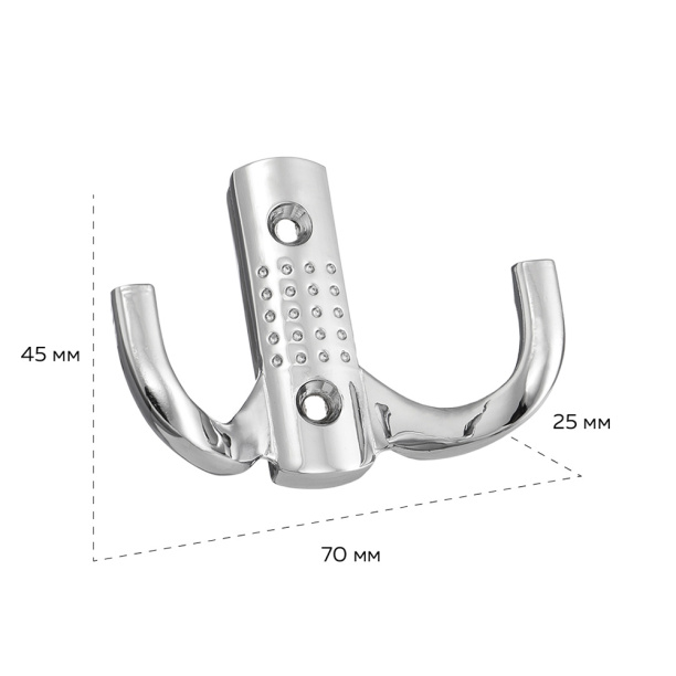 Крючок мебельный KERRON 0061 хром от магазина ЛесКонПром.ру