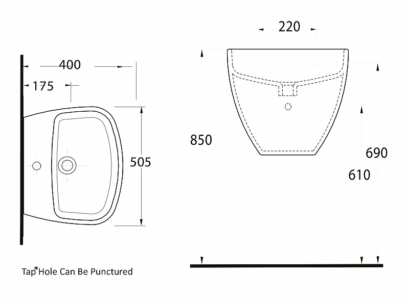 Раковина beWash Alster 50 86511101 Белый глянец от магазина ЛесКонПром.ру