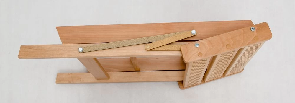 Стремянка-табурет деревянная Hoz-Block Джексон 3 ступени Светлая (арт. СДТД-3С) от магазина ЛесКонПром.ру