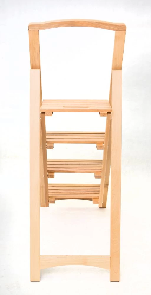 Стремянка деревянная с широкими ступенями Hoz-Block Микки 4 ступени Светлая (арт. СДМ-4С) от магазина ЛесКонПром.ру