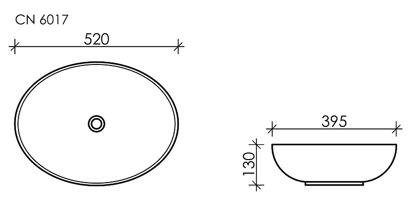 Раковина-чаша Ceramica Nova Element 52 CN6017MB Черная матовая от магазина ЛесКонПром.ру