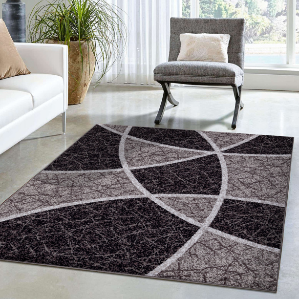 Ковер Сильвер D215 0,8х1,5 м серый от магазина ЛесКонПром.ру