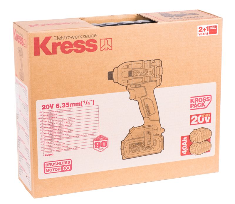 Винтоверт KRESS KU290 20V (230Нм) аккумуляторный от магазина ЛесКонПром.ру