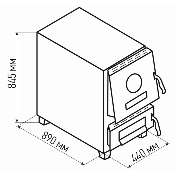 Котел твердотопливный одноконтурный напольный ZOTA Тополь-М 30 кВт от магазина ЛесКонПром.ру