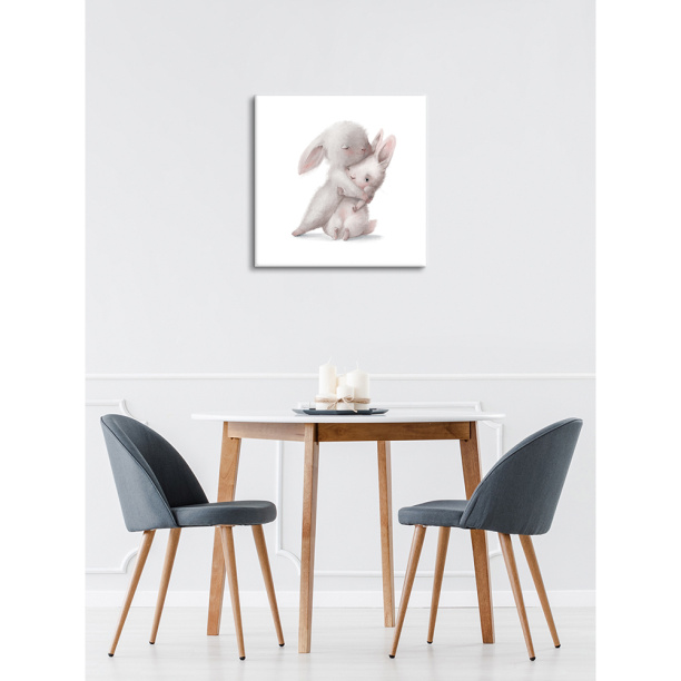 Канвас 31х31 см Капли на цветке от магазина ЛесКонПром.ру