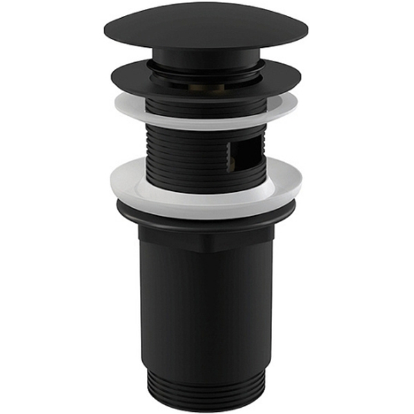 Донный клапан Alcaplast A392BLACK Черный от магазина ЛесКонПром.ру