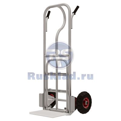 Тележка грузовая двухколесная оцинкованная КГ 250 П Цинк. (г/п 250кг) 1245х410х852 RUSKLAD без колес от магазина ЛесКонПром.ру