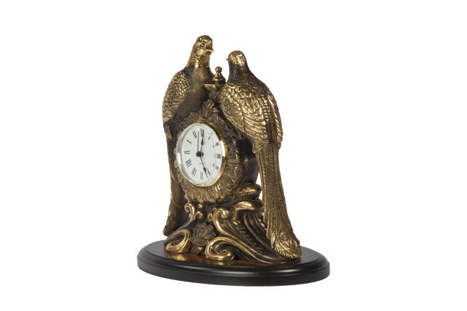 Часы настольные BOGACHO Павлины 29 см 80500760 от магазина ЛесКонПром.ру