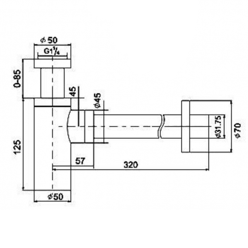 Сифон для раковины Boheme 608-2 Золото от магазина ЛесКонПром.ру