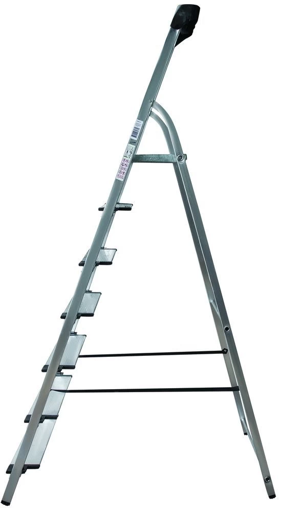 Стремянка алюминиевая с широкой ступенью и органайзером Новая Высота 7 ступеней (арт. 1118107) от магазина ЛесКонПром.ру