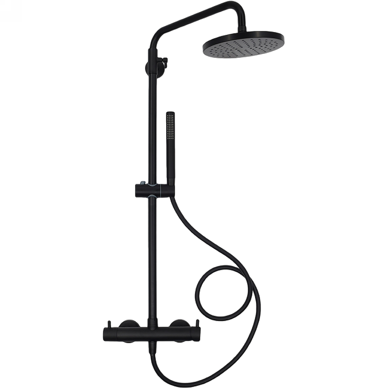 Душевая система AQUAme AQM8001MB Черная матовая от магазина ЛесКонПром.ру