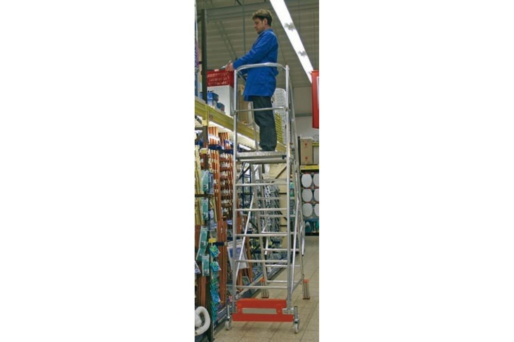 Односторонняя лестница с платформой VARIO KOMPAKT STABILO 8 ступеней KRAUSE арт.833143 от магазина ЛесКонПром.ру