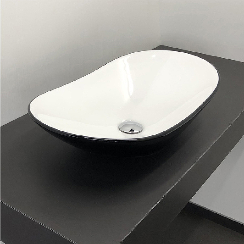 Раковина-чаша Comforty 62 7811ABW 00004139811 Черная Белая от магазина ЛесКонПром.ру