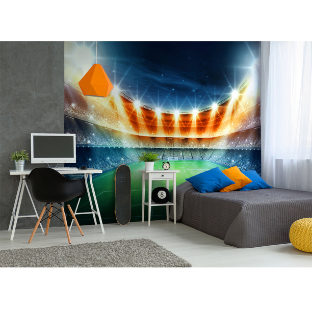 Фотообои флизелиновые Футбольное поле 300х270 см от магазина ЛесКонПром.ру