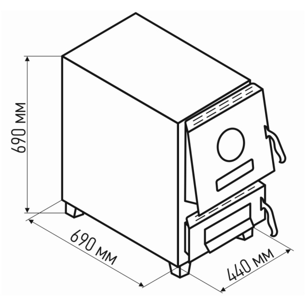 Котел твердотопливный одноконтурный напольный ZOTA Енисей 12 кВт от магазина ЛесКонПром.ру