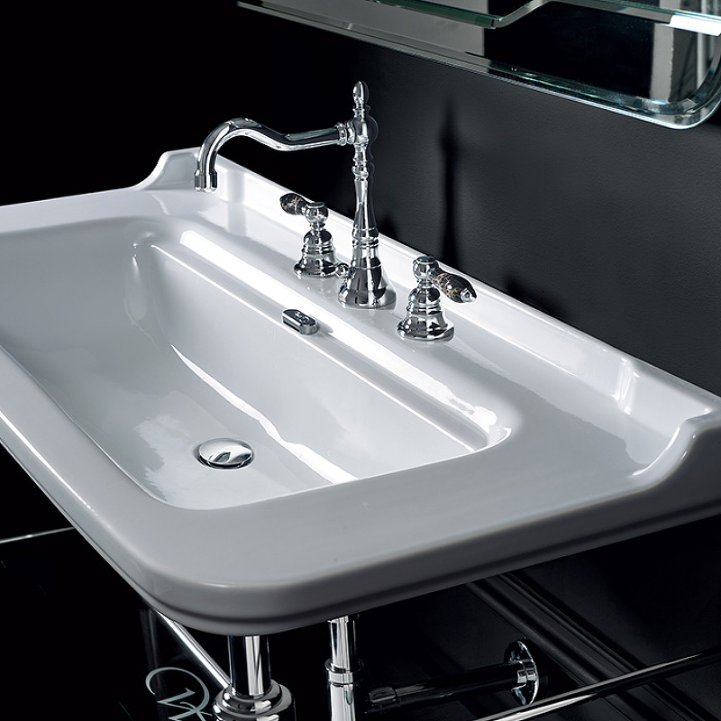 Раковина Kerasan Waldorf 120 4144K1bi/cr*3 Белая от магазина ЛесКонПром.ру